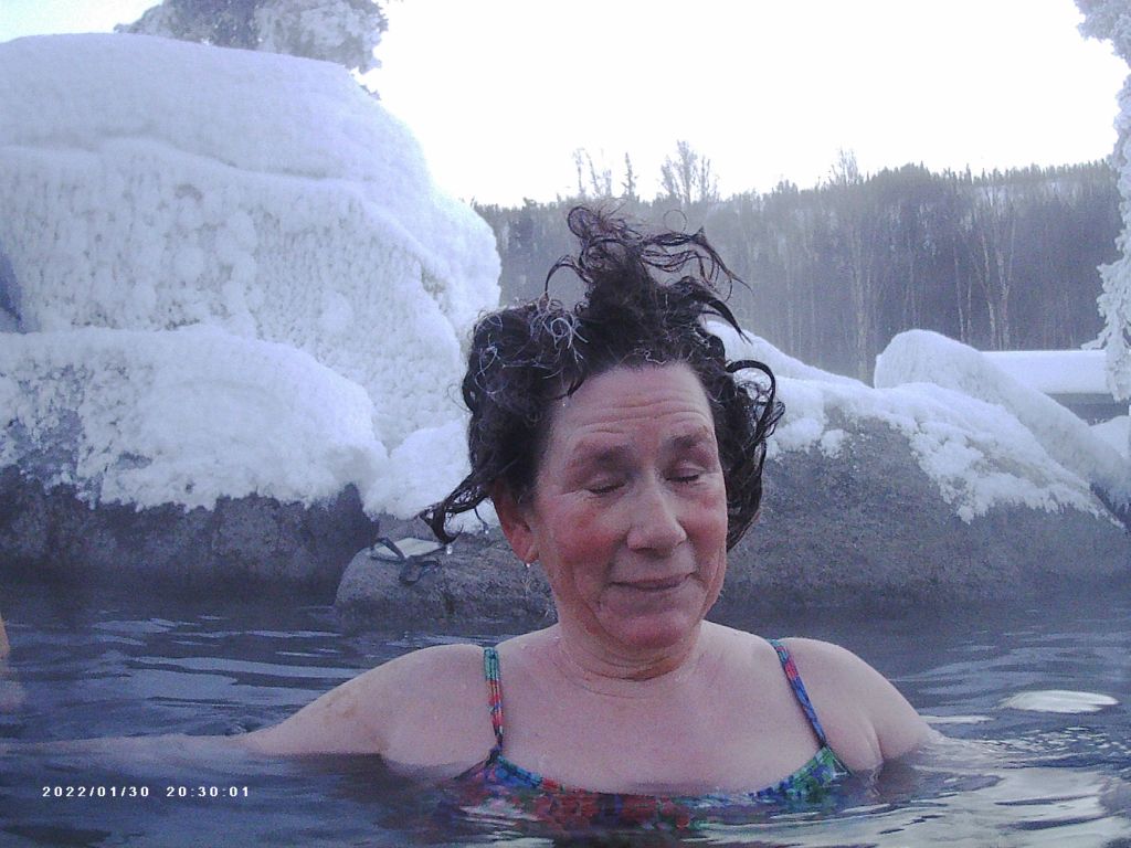Creative frozen hair