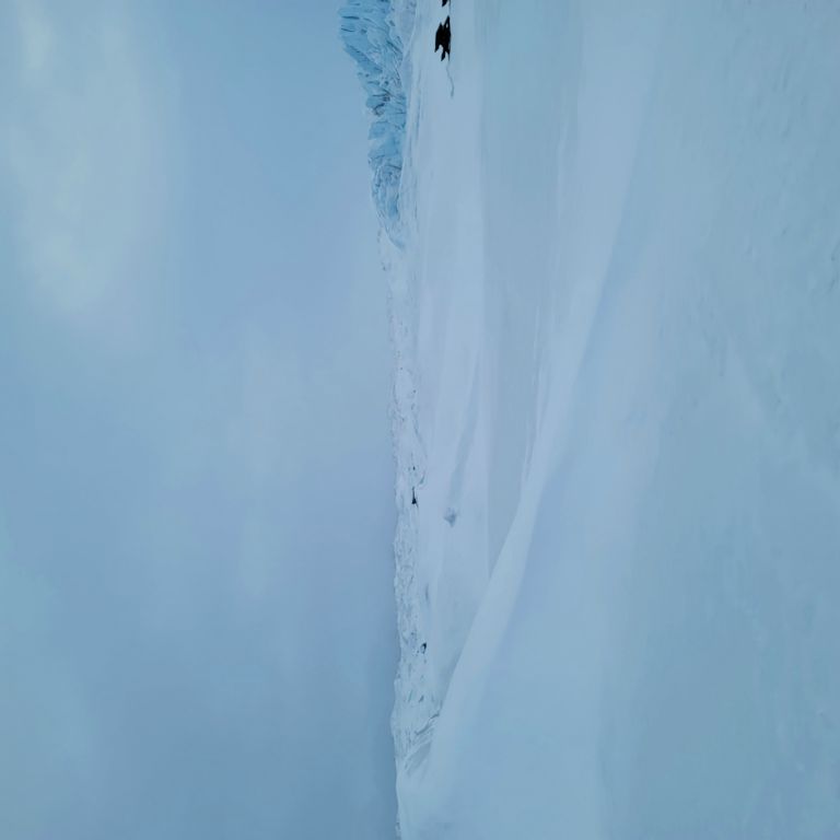 Frozen lake