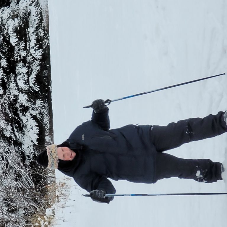 Attempt at cross country skiing - the olympic team is safe
