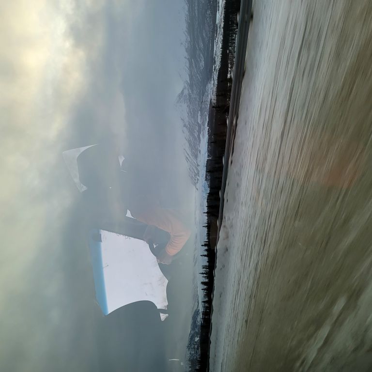 Frozen river